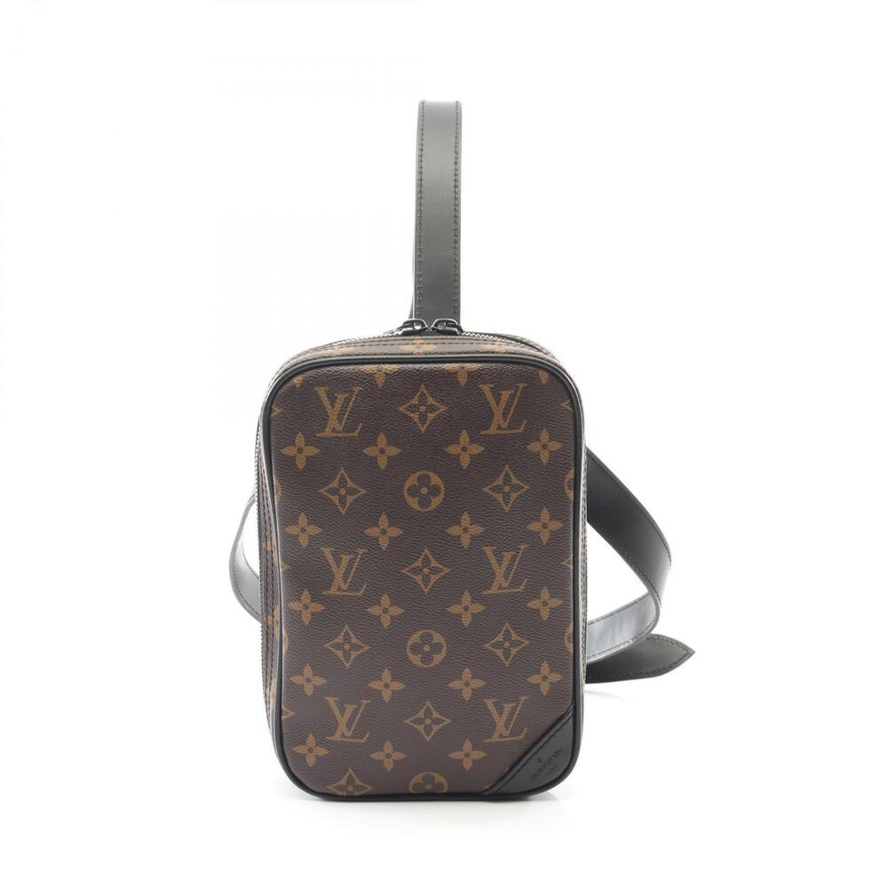 Louis Vuitton Utility Side Bag Monogram Solar Ray Waist Leather Macassar Brown